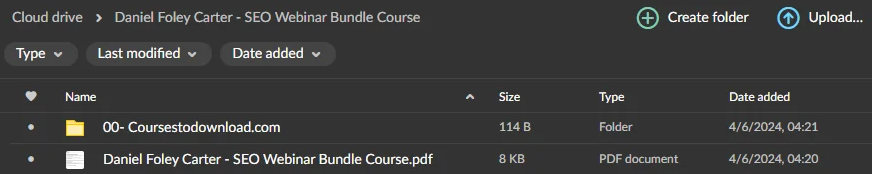 Daniel Foley Carter – SEO Webinar Bundle Course Download