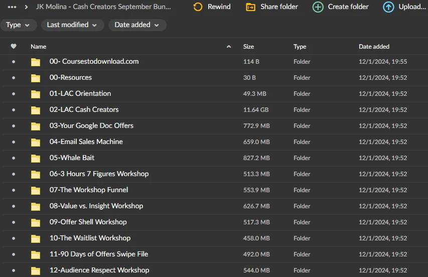 JK Molina – Cash Creators September Bundle Download