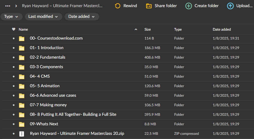 Ryan Hayward – Ultimate Framer Masterclass 2.0