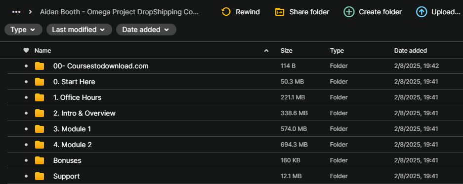 Aidan Booth - Omega Project DropShipping Course