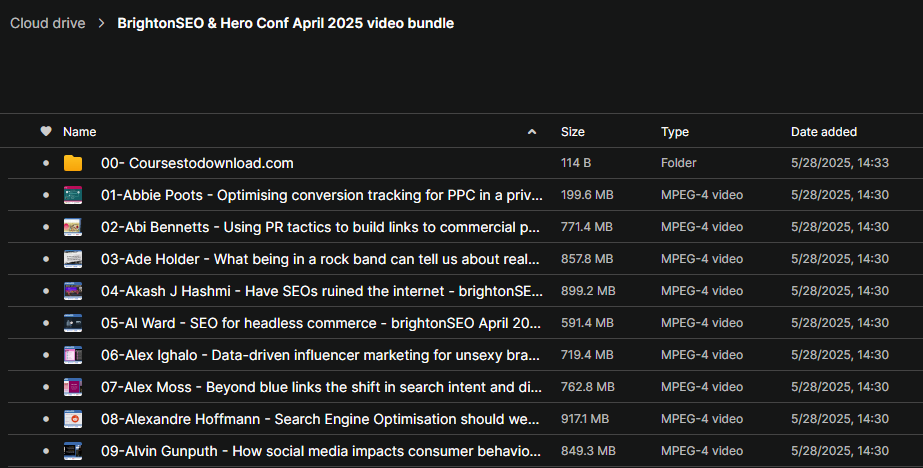 BrightonSEO & Hero Conf April 2025 video bundle