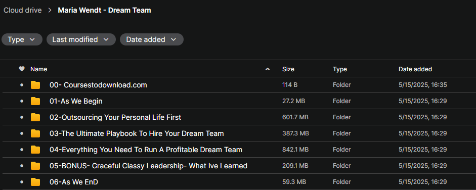 Maria Wendt - Dream Team
