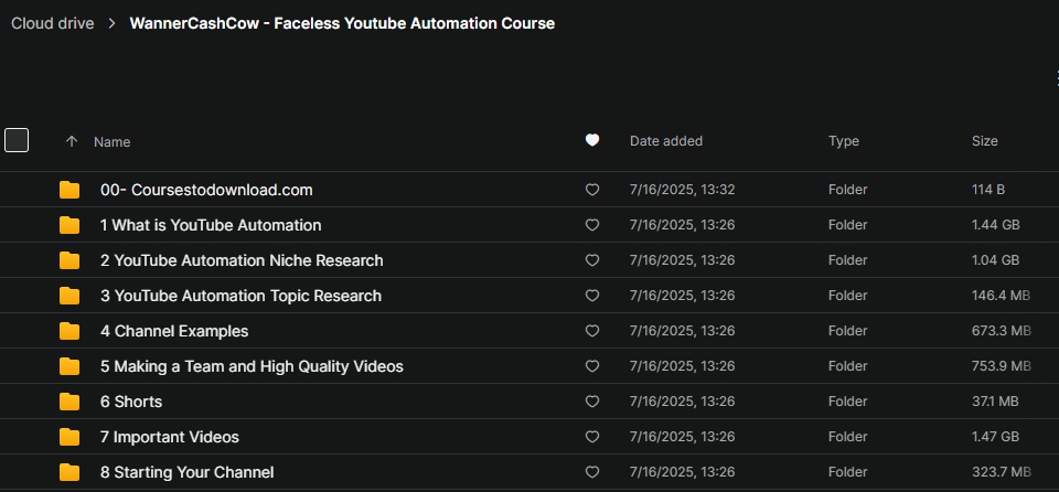 WannerCashCow - Faceless Youtube Automation Course